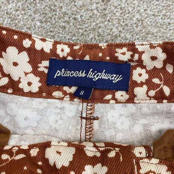 Princess Highway ModCloth Ditsy Days in Daisies Floral Wide Leg Jeans AU Size 8 - Picture 6 of 10